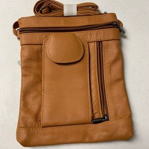Very Soft Leather Crossbody Bag NWOT
